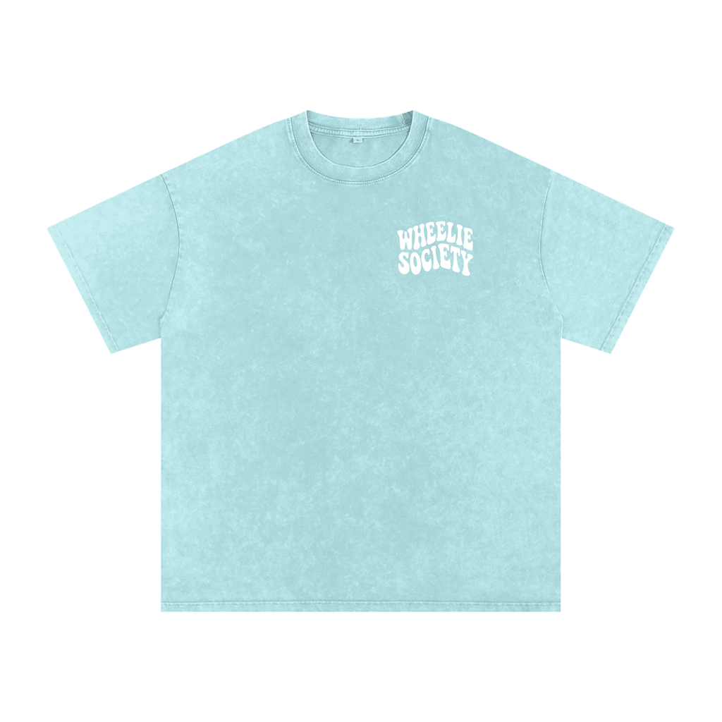 Mens Cyan “Do A Wheelie!” Oversized T-Shirt