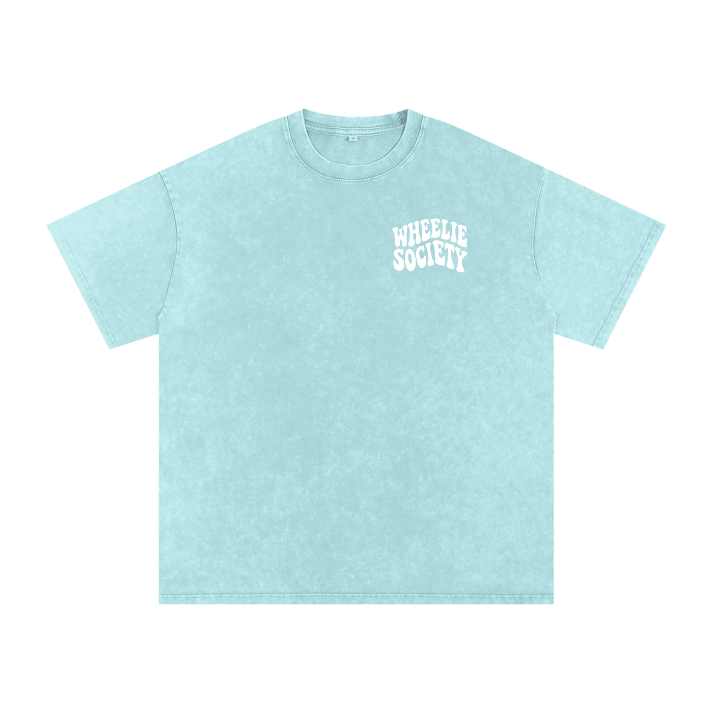 Mens Cyan “Do A Wheelie!” Oversized T-Shirt