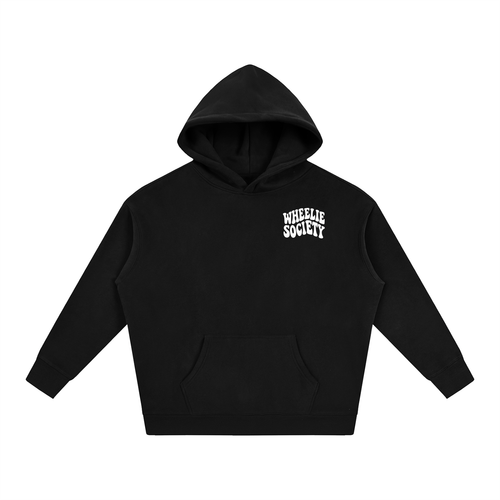 Mens Black “Do A Wheelie!” Oversized Hoodie