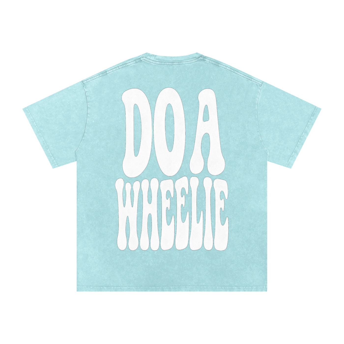 Mens Cyan “Do A Wheelie!” Oversized T-Shirt
