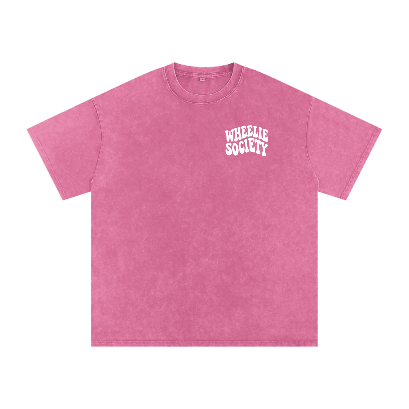Mens Hot Pink “Do A Wheelie!” Oversized T-Shirt