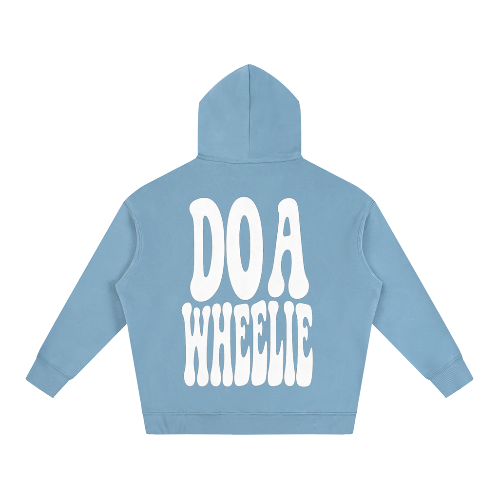 Mens Cyan “Do A Wheelie!” Oversized Hoodie