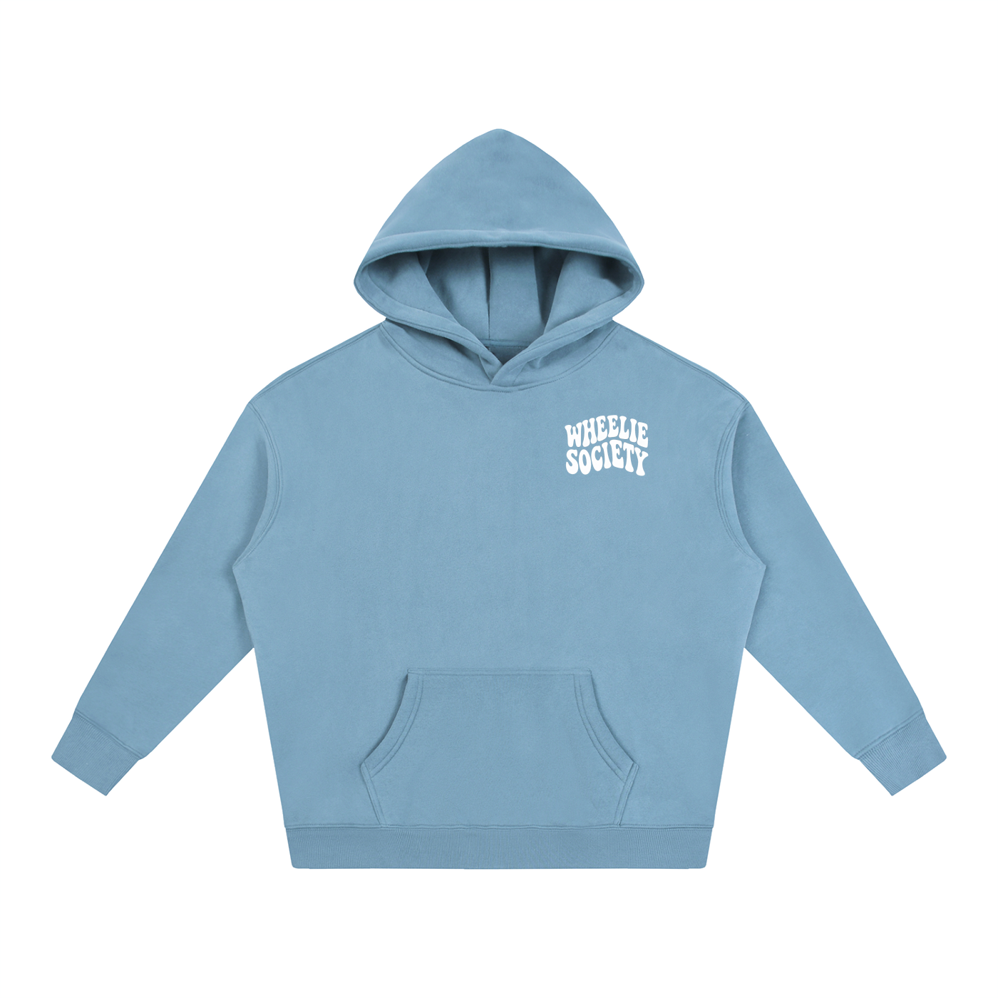 Mens Cyan “Do A Wheelie!” Oversized Hoodie